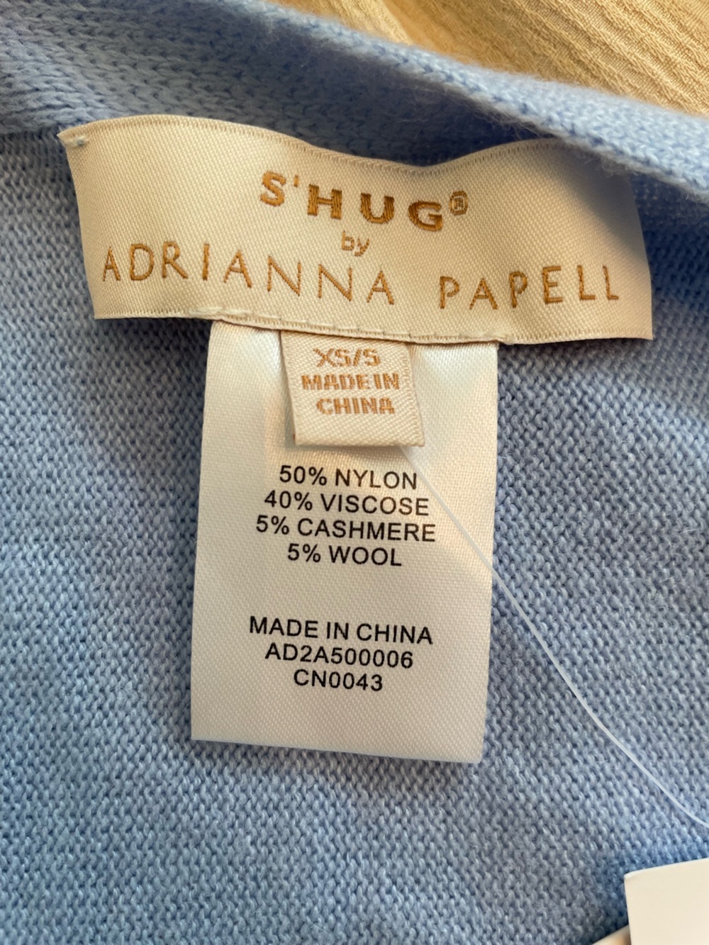 Adrianna Papell Sky Blue Open-Front Poncho S'hug Size XS/S new coastal chic - Picture 6 of 8